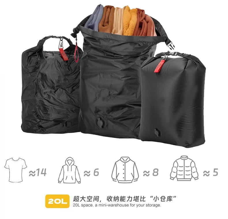 Vacuum Compression Storage Bag Portable Large Capacity Waterproof Luggage Bag Clothes Bag Dustproof Business Trip Travel