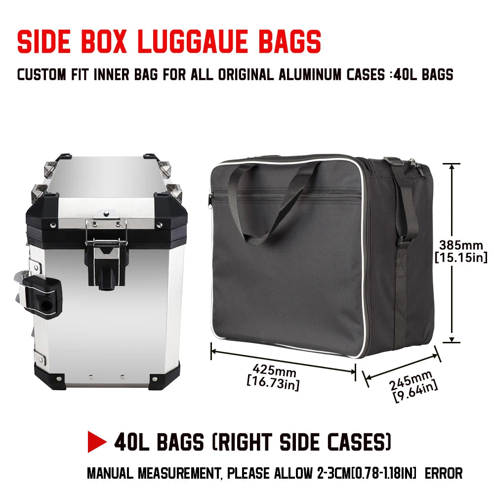 Motorcycle Bag Saddle Inner Bags for BMW R1200GS F800GS Adv Motorcycle Luggage BagsR1200GS R1250GS LC