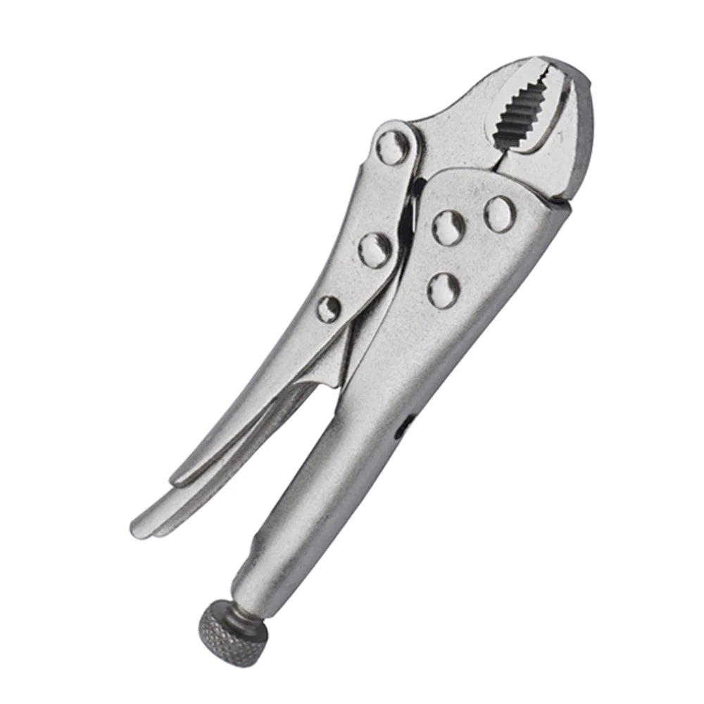 GOSWIFT 4 in. Curved Jaw Locking Pliers Mini Locking Pliers