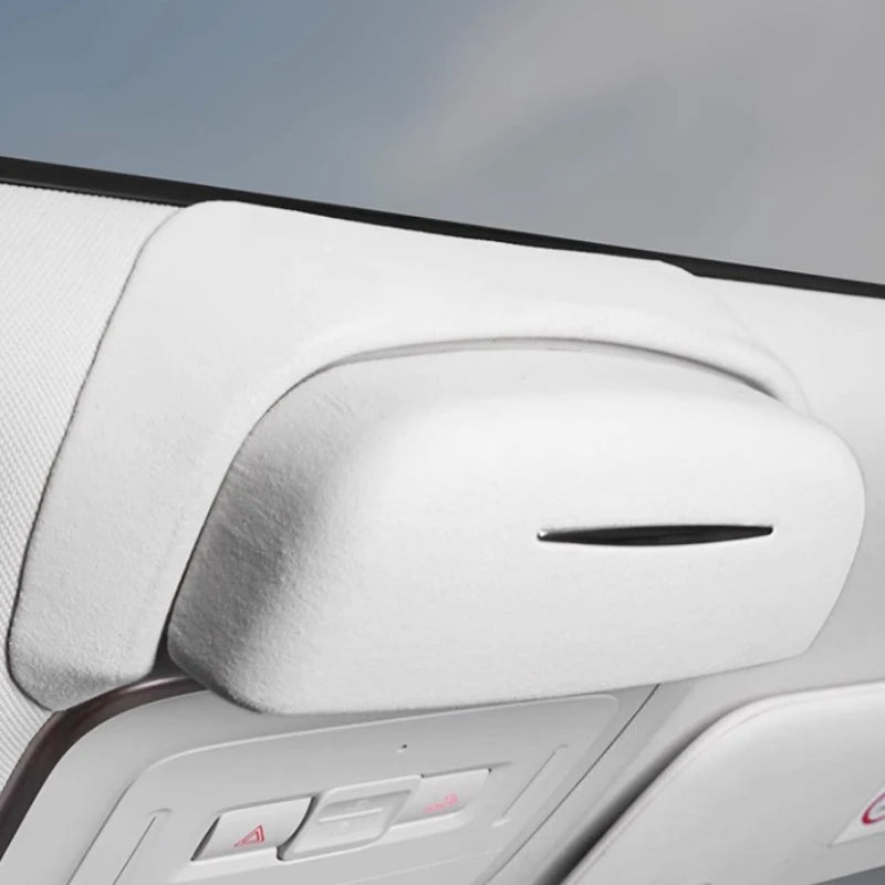 For Geely ZEEKR 7X 2025 2026 Roof-Mounted Sunglasses Clip Holder Suede Sunglasses Storage Box Car Styling Modified Accessories