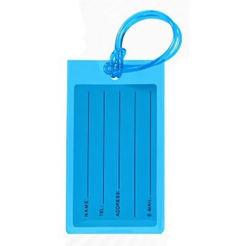 PVC Fluorescent Colorful Luggage Tag Holder Boarding Pass Travel Tag Card Cover Aircraft Anti Loss Hang Tags
