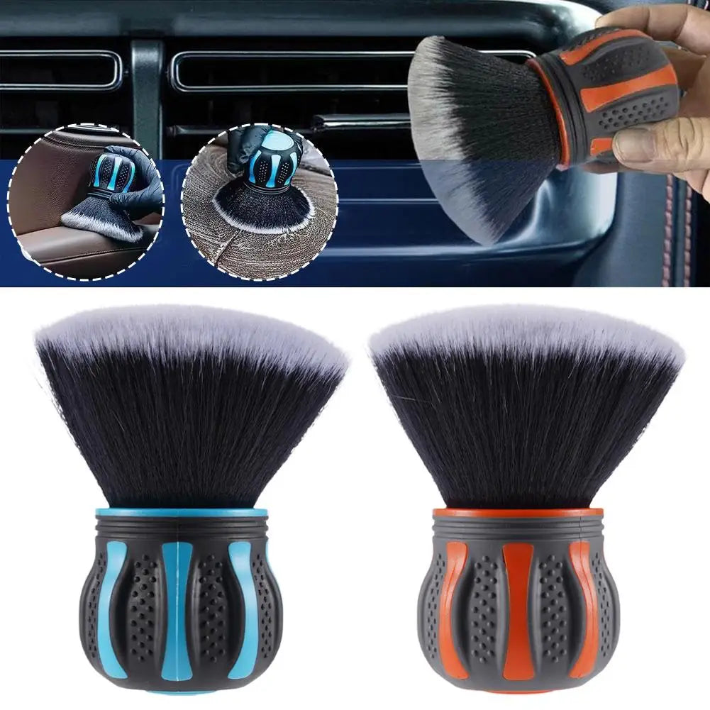 Car Detailing Brushes With Storage Rack Covers Soft Bristles Auto Interior Dust Cleaner Car Detail Brush Cleaning Detail Tool