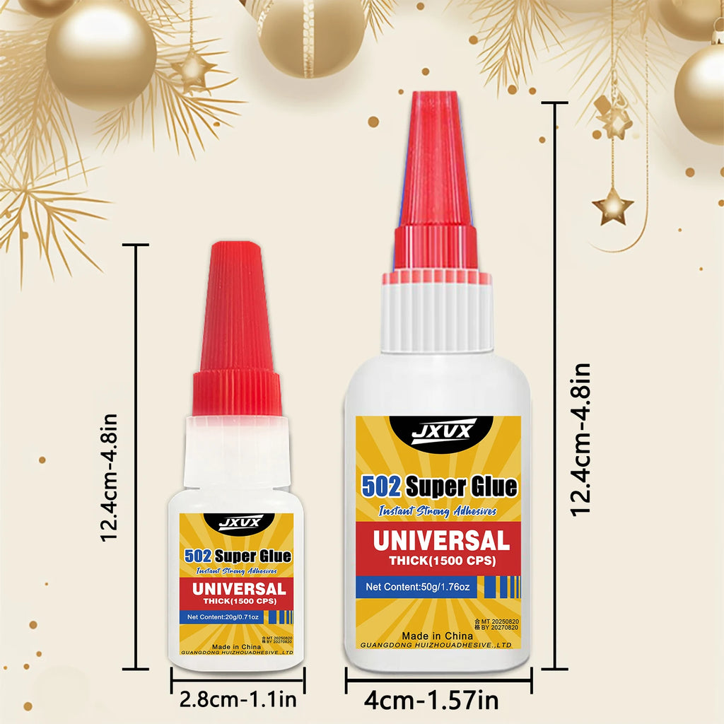 1-10pcs 502 super strong glue Instant Quick-drying Cyanoacrylate Adhesive Leather Rubber Wood Metal Strong Bond Liquid Glue Tool With precision dispenser 20g/50g.