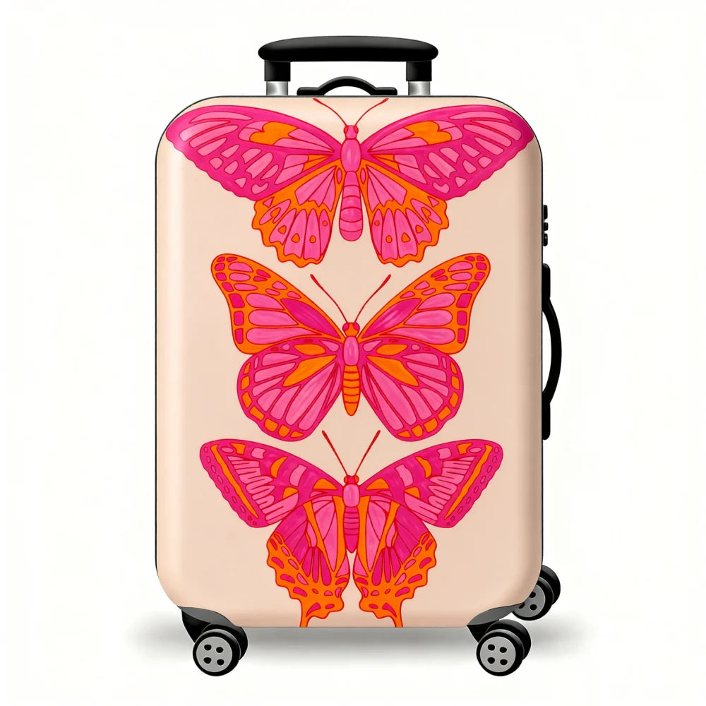 Leisure style animal series oil painting printing luggage cover, elastic washable travel trolley case protective cover