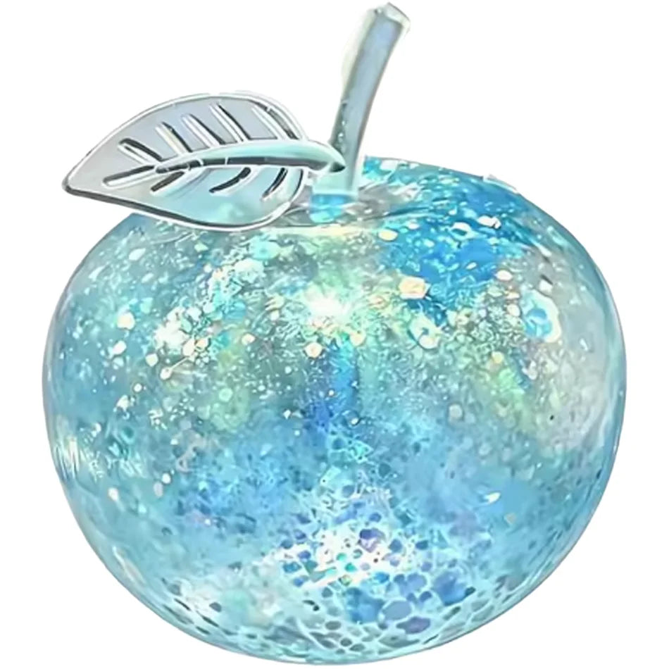 Squishy Green Apple Stress Ball Soft Fidget Sensory Toy for ADHD Autism Slow Rebound Squeeze Toy for Adults Christmas Gifts