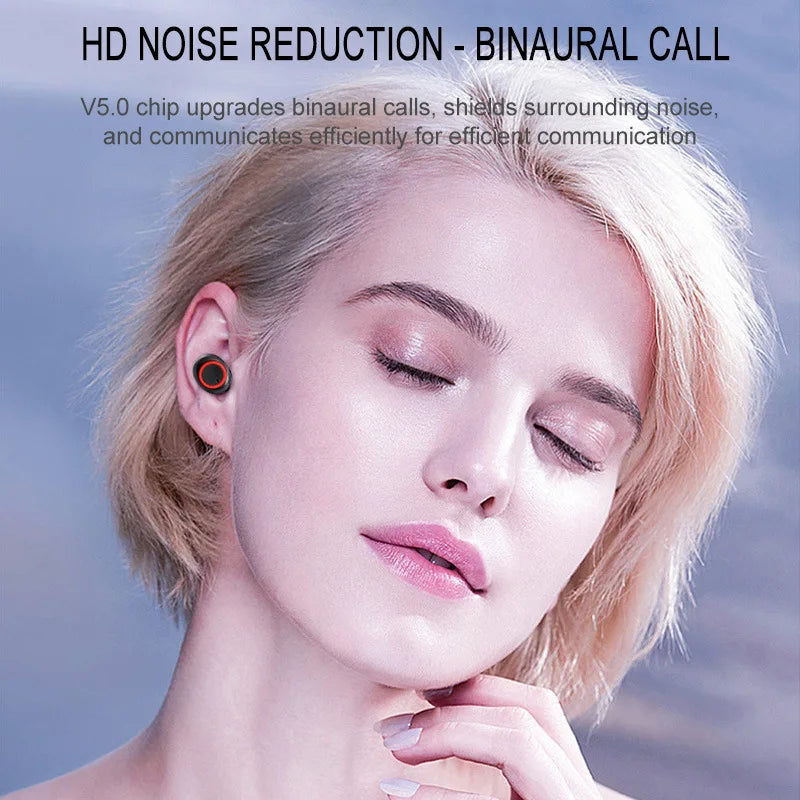 Y50 bluetooth earphone 5.0 TWS Wireless Headphons earphones Earbuds Stereo Gaming Headset With Charging Box for phone