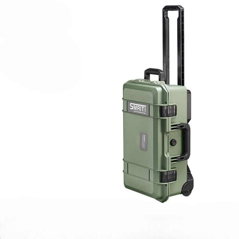 Multifunctional Plastic Tool Box Photographic Equipment Safety Protection Professional Outdoor Carrying Draw-bar Storage Case