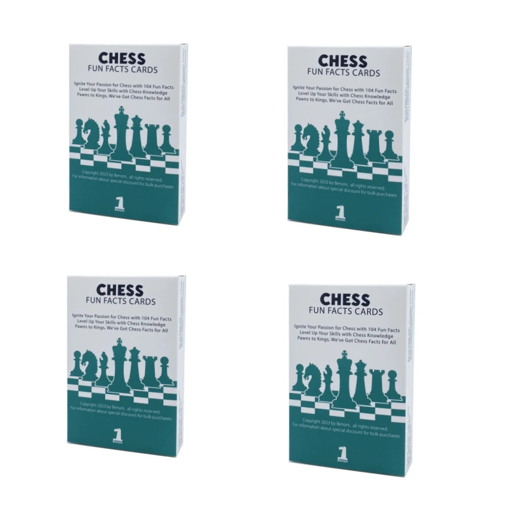 Benoni Chess Opening Cards - Best Gift for Chess Lovers to Study Chess Strategy, Tactics, Opening Moves - Ajedrez