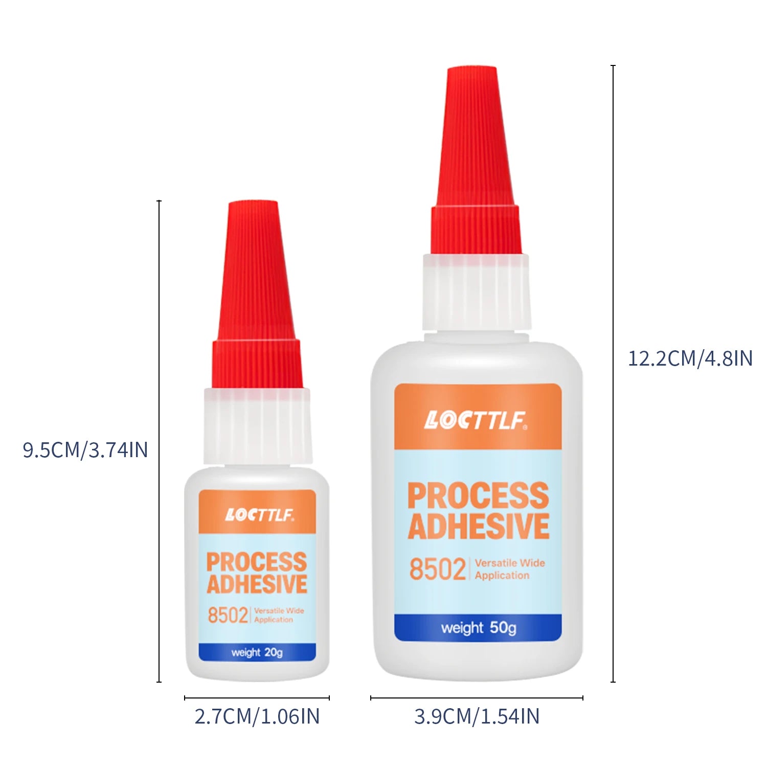 50g Refrigerator Repair Glue Fast Drying Strong Adhesive for Drawers Brackets  Seals Glass Doors Low Temp  Nozzle - Transparent