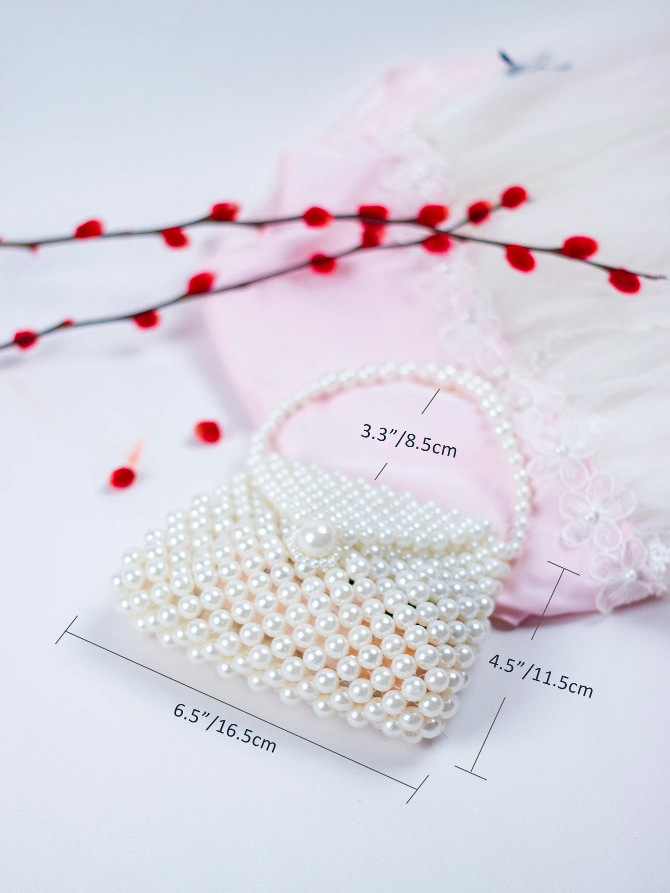2024 Spring/Summer Hot selling Chinese Style Mini Pearl Imitation Dumpling Bun Women's Homemade Beaded Weaving Handbag