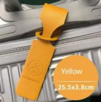1x PU Leather Luggage Tag Portable Suitcase Identifier Label Baggage Boarding Bag Tag Name ID Address Holder Travel Accessories
