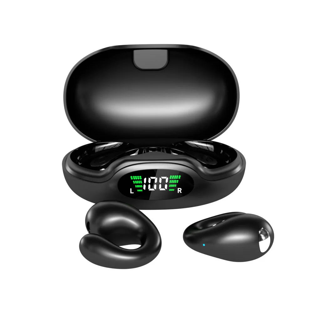 Bluetooth earphones are painless to wear without entering the ear, with intelligent digital display, large capacity, and long-la