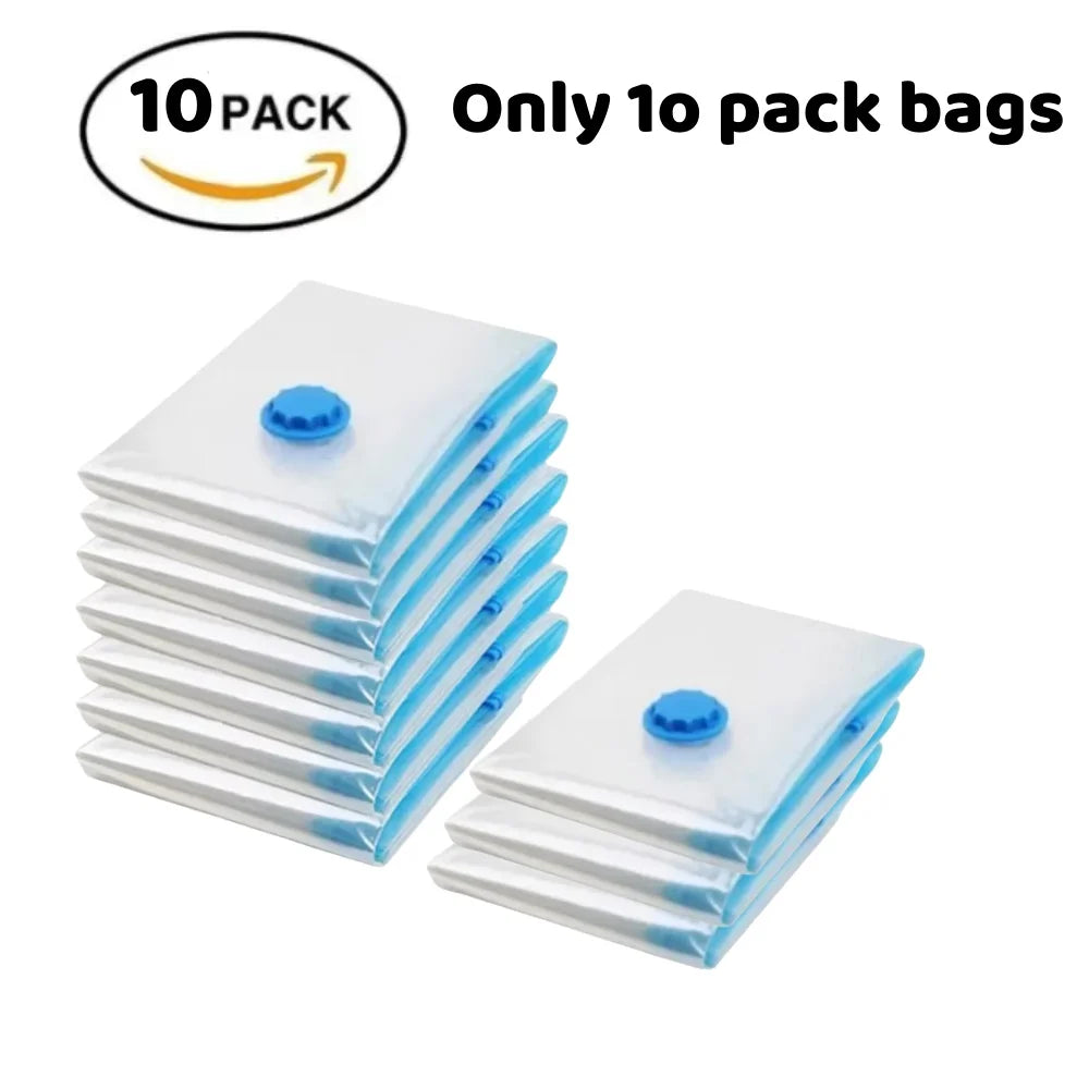 Vacuum Storage Organizer Bags, Travel Suitcases Essentials, Wardrobe Clothes Compression Packaging Sealing Bag Camping Equipment
