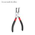 9 inch Snap Ring Pliers Set Heavy Duty Internal/External Circlip Pliers Kit Straight Bent Jaw for Ring Remover Retaining