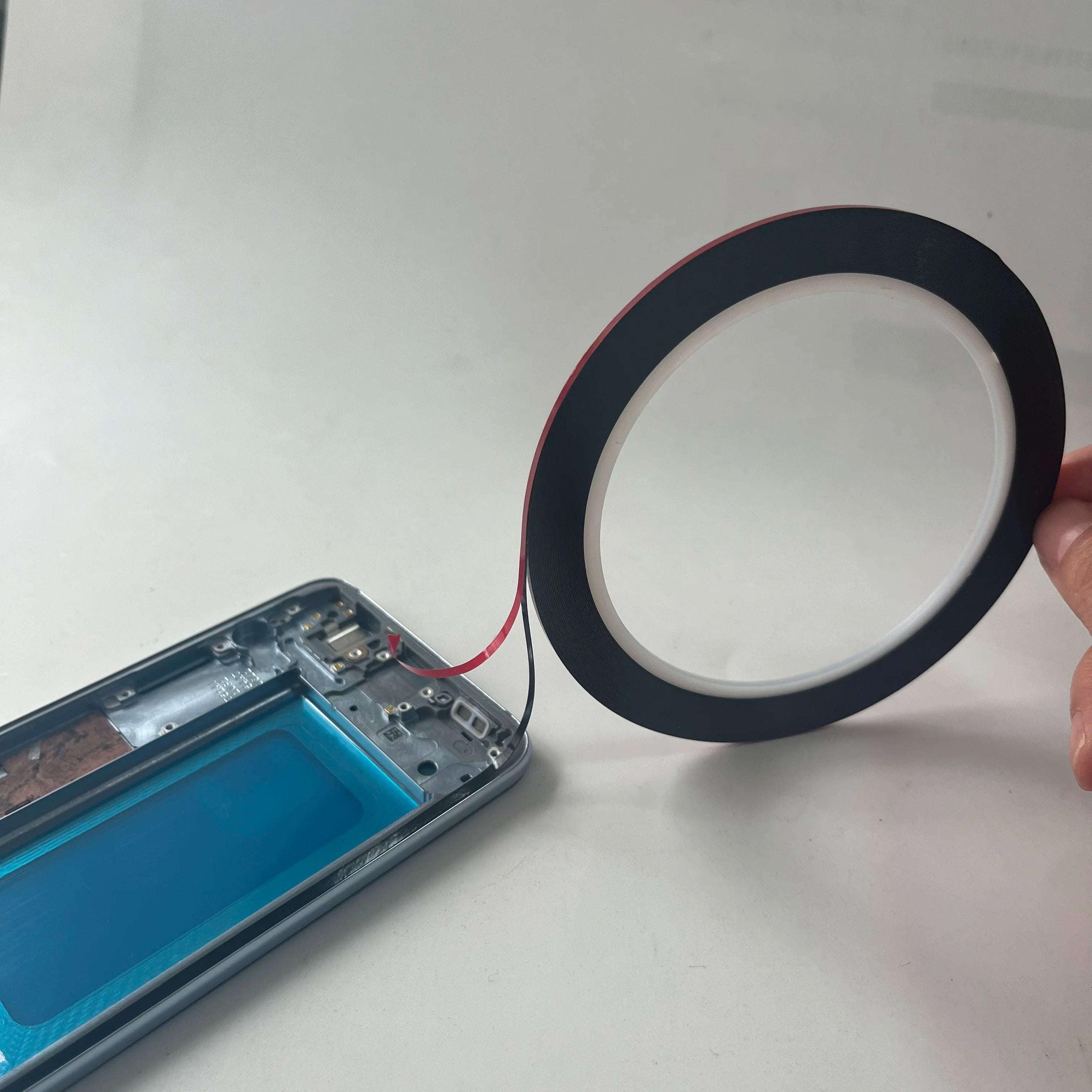 0.23mm Thin Double Sided Mobile Phone Foam Sponge Tape Curved Screen Adhesive LCD Frame Back Cover Repair for Samsung Xiaomi