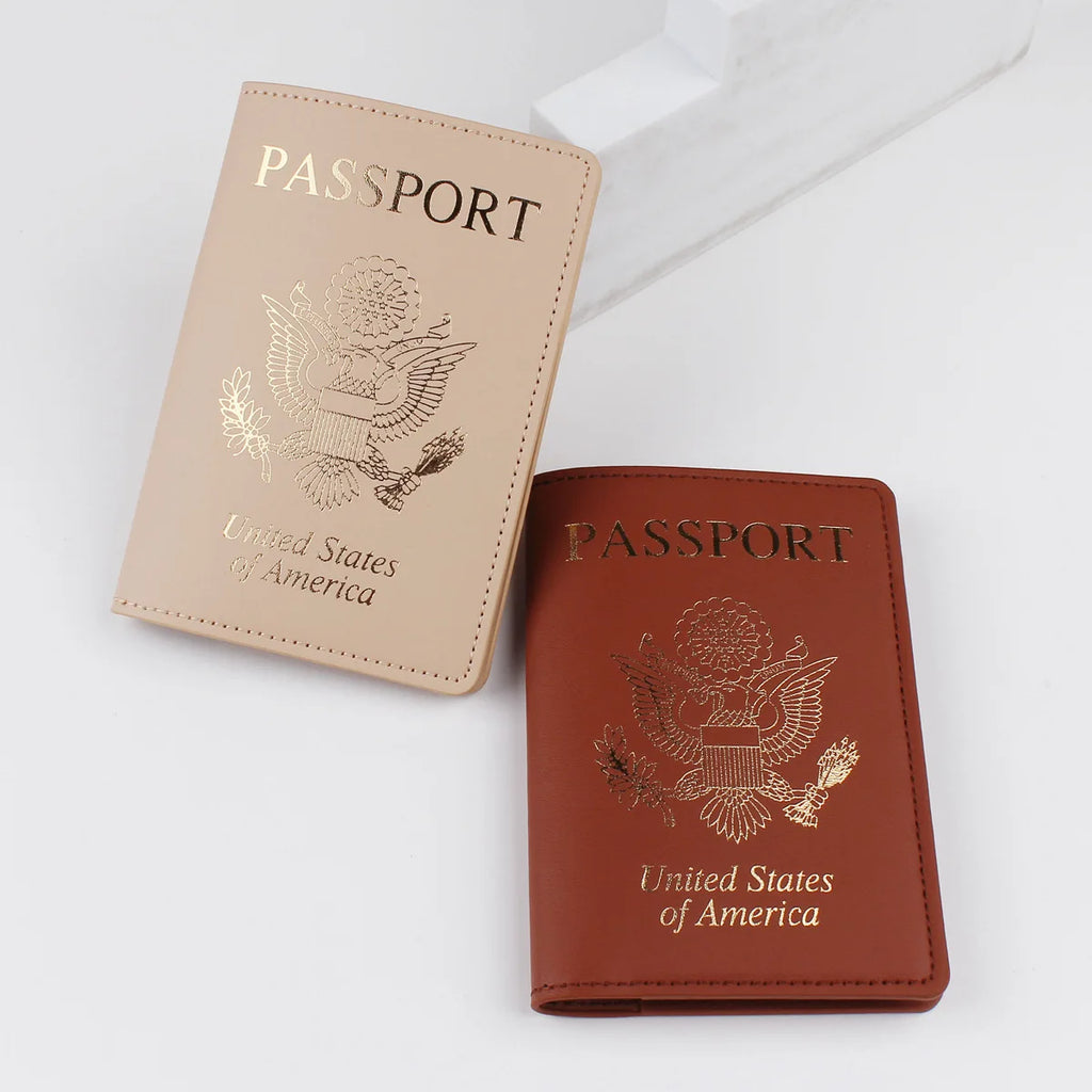 Passport Holder for Women and Men, Premium PU Leather Travel Passport Wallet Passport Cover