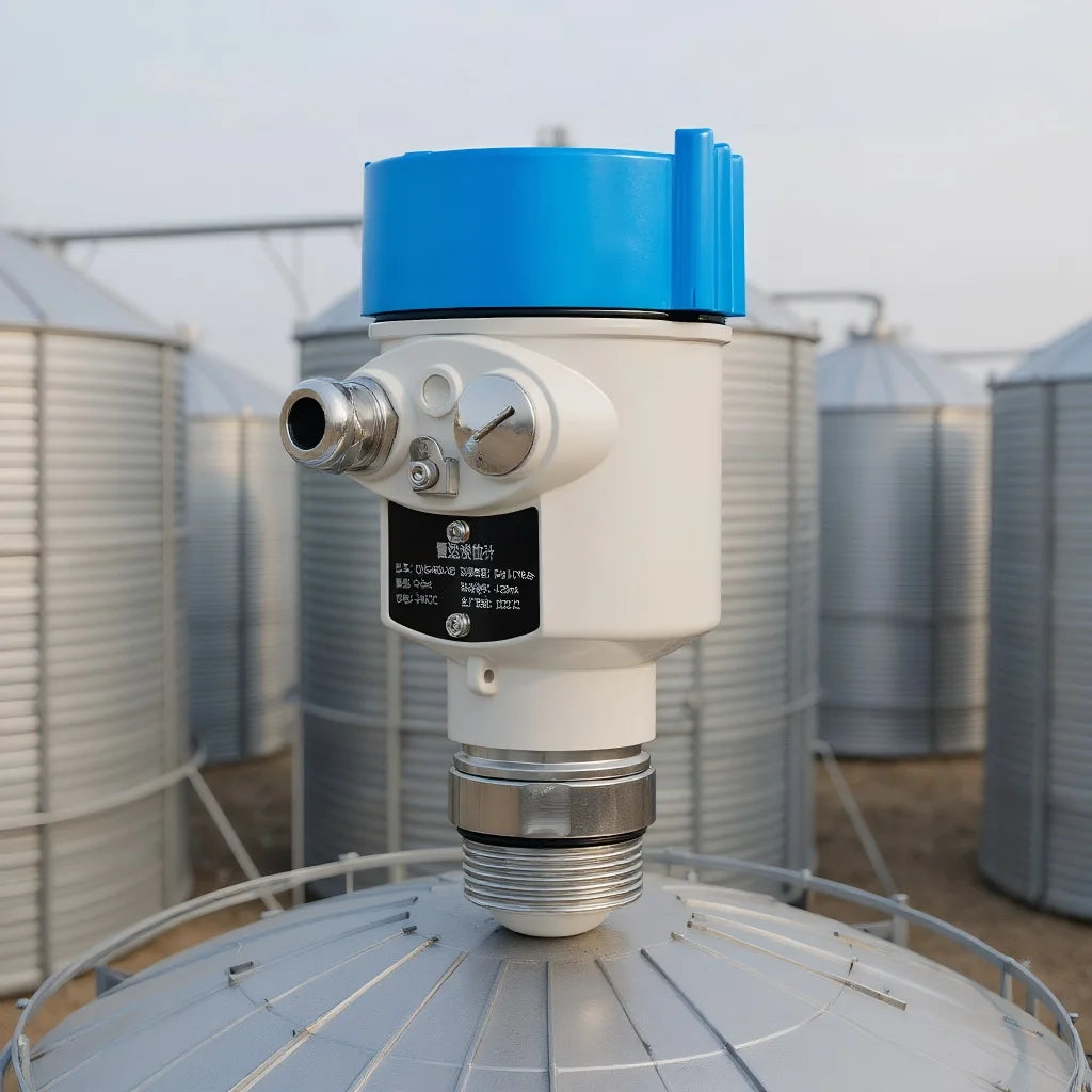 0-120m 80GHZ Radar Level Sensor 4-20mA Hart RS485 Radar Level Meter Grain Solid Radar Water Level Gauge Transmitter