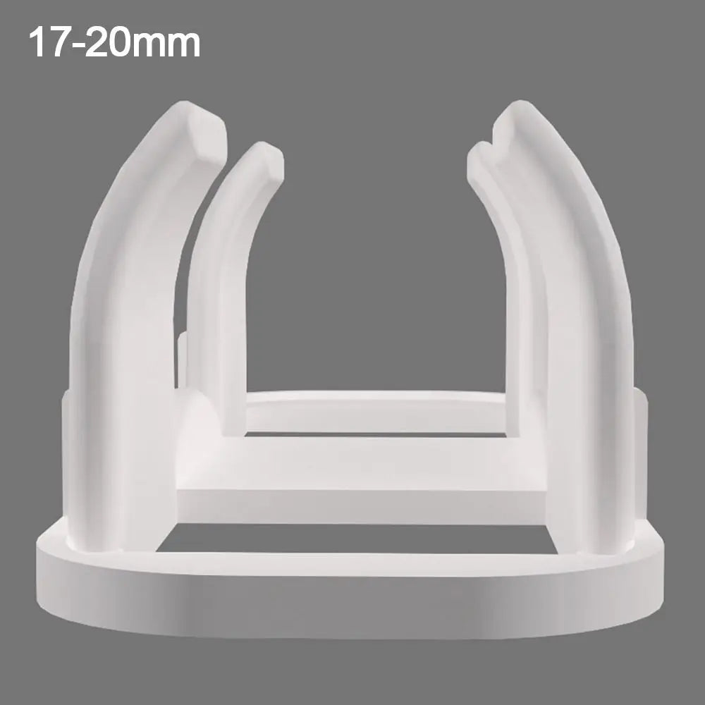 5pcs Plastic Pipe Clamp Hooks Cable Clips Pipe Support Wiring Hose Clamp Self-adhesive Fasteners Drain Pipe Holder