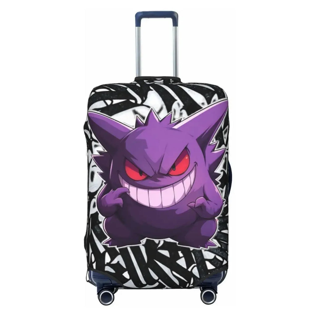 Dustproof Anti-Scratch Luggage Cover Fashion P-Pikachizer Print Elastic Fits 18-32 Inch Suitcases Washable Durable For Travel