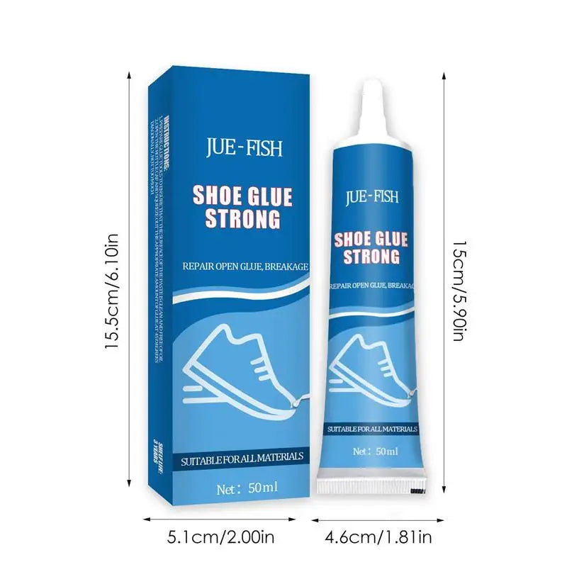 2pcs 50mL Strong Shoe Glue Adhesive Worn Shoes Repairing Glue Sneakers Boot Sole Bond Adhesive Shoemaker Fix Mending Liquid Tool