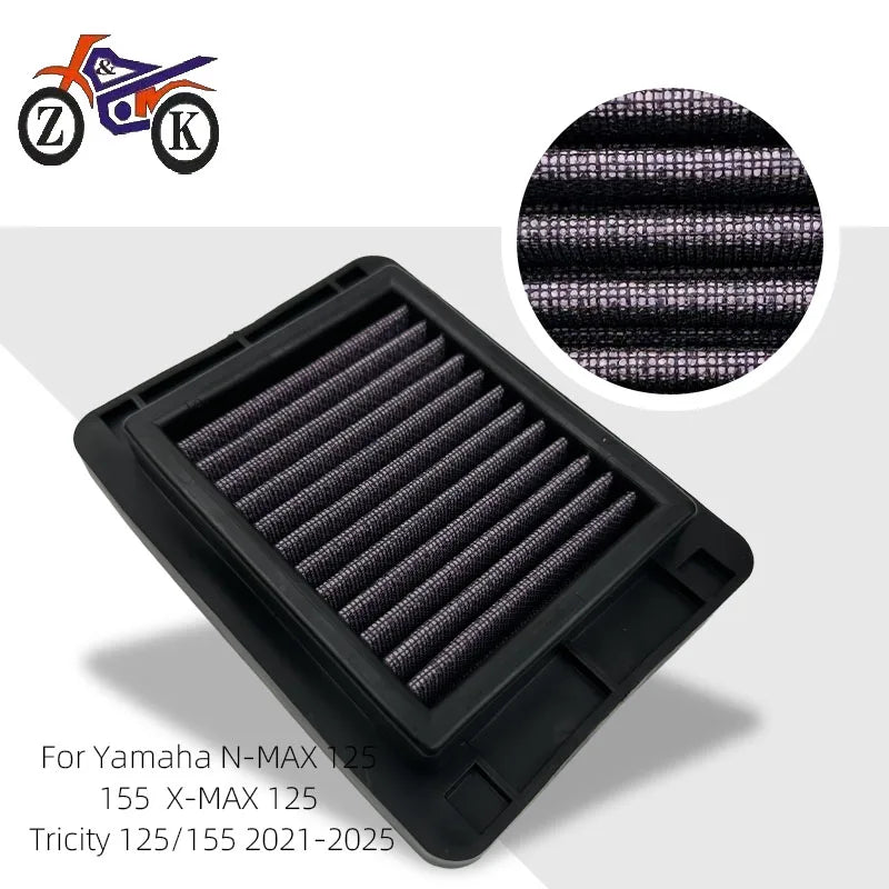 Motorcycle Air Filter For YAMAHA YZF-R3 YZF-R25 MT-03 FZ-03 T-MAX500 XP500 T-MAX530 XP530 Air Intake Cleaner 1WD-E4451-00-00
