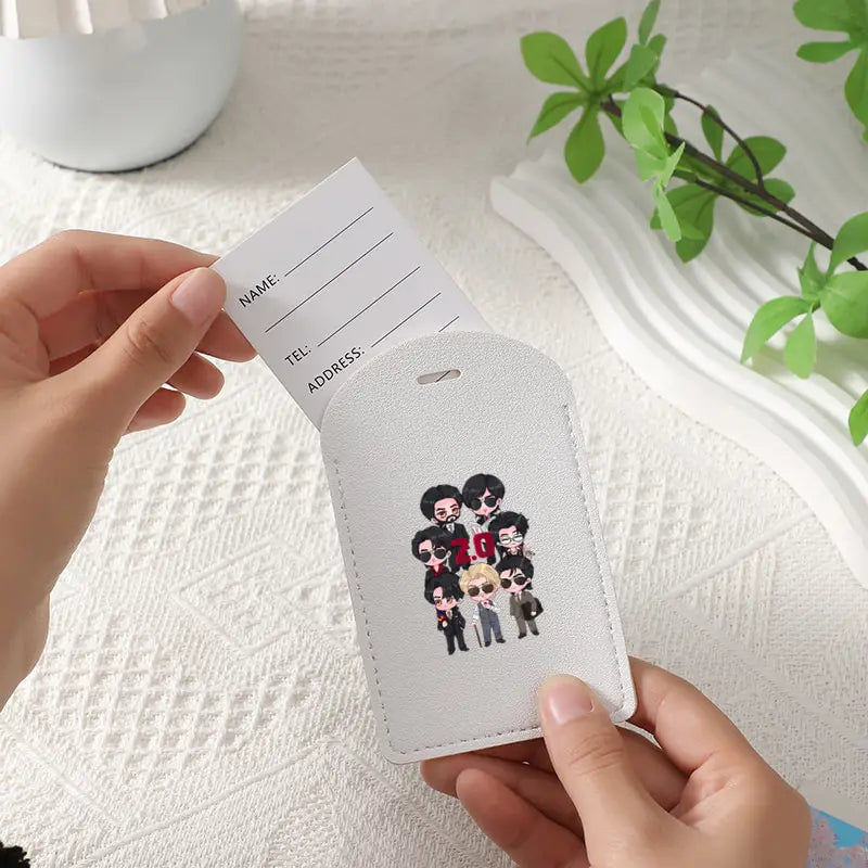 Arirang 2 0 World Tour 2026 Kpop Fan Gift Luggage Tag PU Material Designed to Be a Sturdy Id Tag for Your Travel Bags Ideal