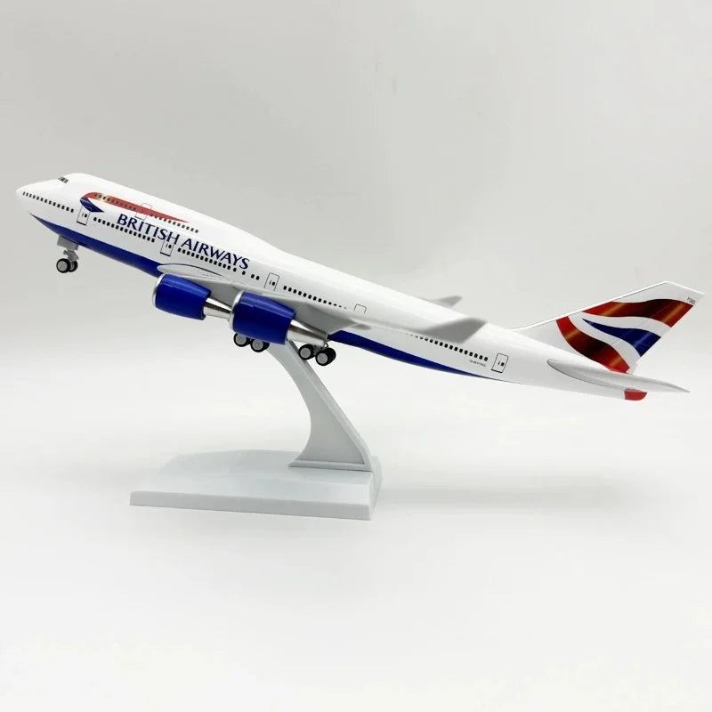 30cm Scale Plane 1/250 B747 Series Model Airplane Toy Resin Diecast Airplanes Building Kit (With Stand) Aviation Toys for Boys