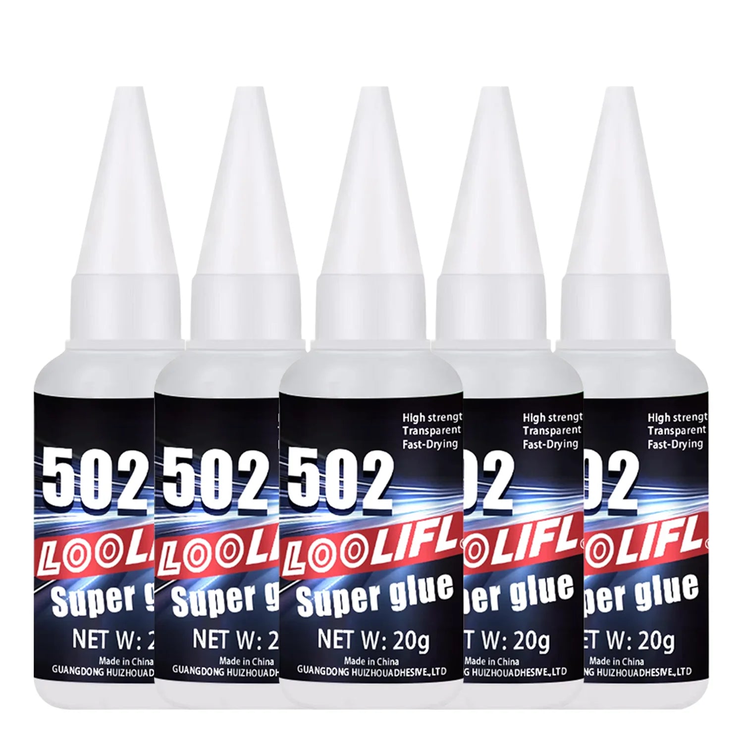 502 Super Glue 20g Fast-Drying Adhesive, Waterproof Instant Glue for Plastic, Wood, Metal, Rubber,DIY Repair with Precision Tips