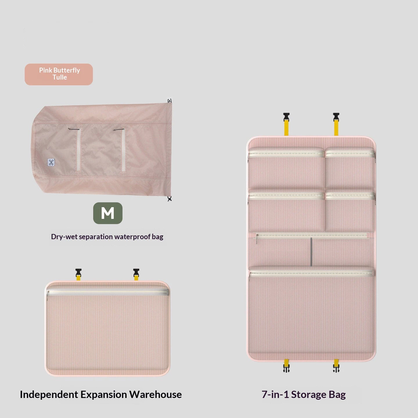 Travel Packing Bag Portable Business Trip Travel Suitcase Clothing Organizer Innerwear Separate Packing Bag Stuff Sack