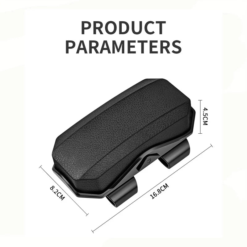 1PC Luxury Car Glasses Case Interior Scratch Resistant Material Inside Vehicle Sunglasses Storage Box Clip Sun Visor Accessorie