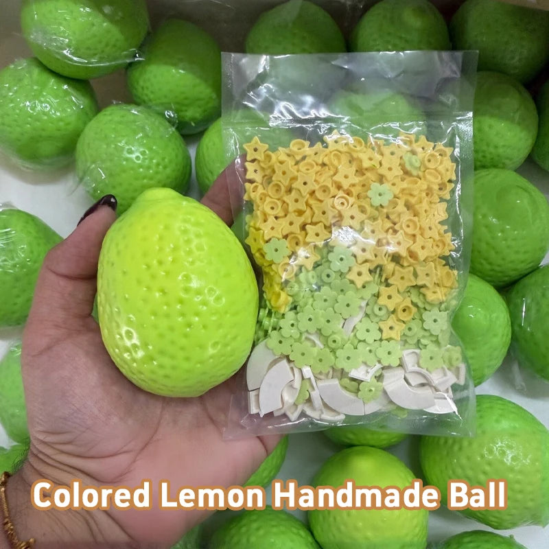 Simulated Orange Mango Lemon Potato Corn Pudding Pineapple Handmade Squishy Stress Ball Crisp Crunch ASMR Sensory Squeeze Ball