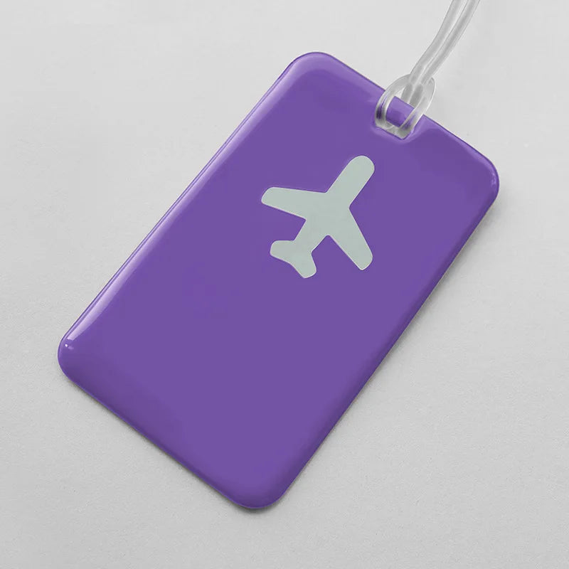 Fashion Travel Business Luggage Tag Suitcase Address Label Luggage Boarding Case Label Name ID Address Clip Travel Accessories