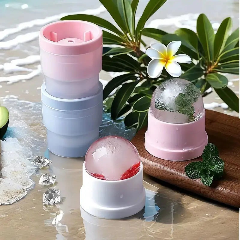 Silicone Ice Maker Food Grade Sphere Ice DIY Ice Ball For Cocktail Whiskey Drink Suitable For Party Bar Home Kitchen Supplies