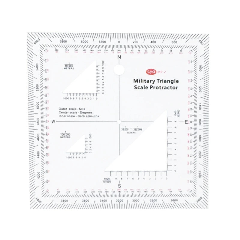 Practical Topographical Map Scale MGRS USNG Coordinate Scale for Sea/Land Navigation Adventures