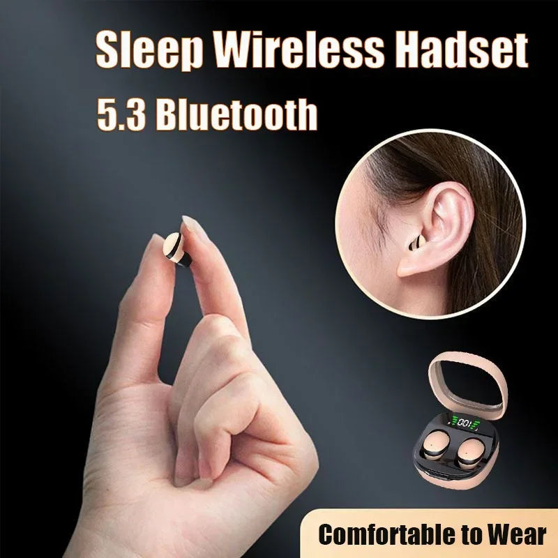 Lenovo Mini Bluetooth 5.3 Headset HD Hifi Earbuds Invisible Sleep Game Sports Headphones Touch Control Earphones for Men Women