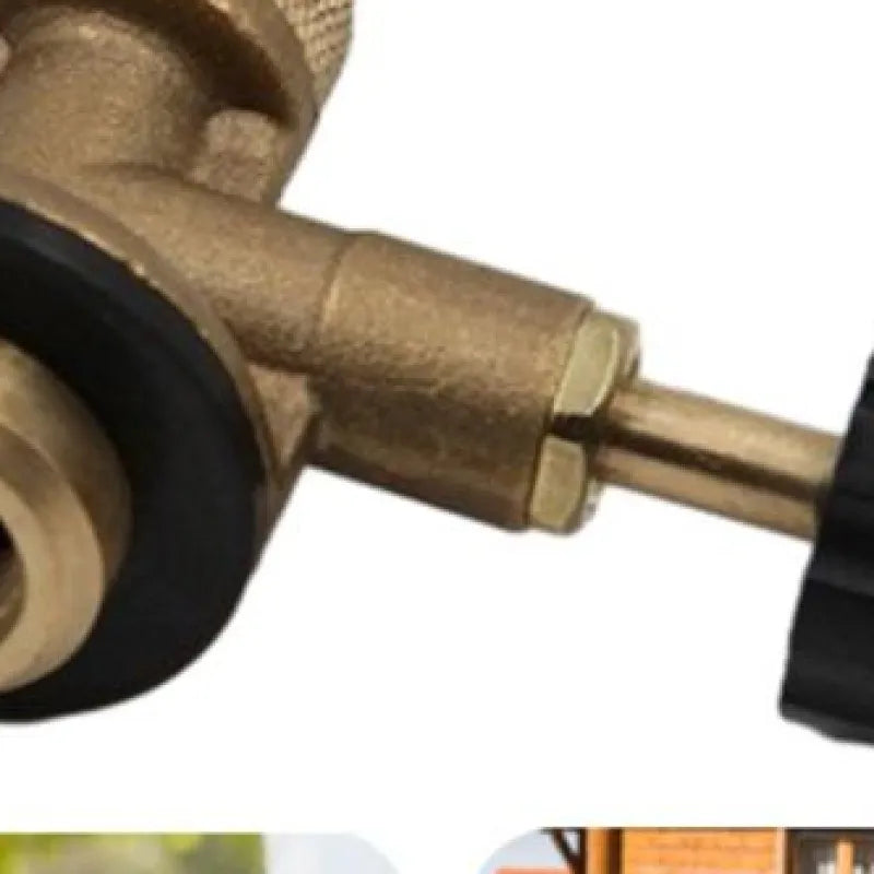 Brass Bunsen Burner Portable Brass Laboratory Burner Laboratory Burner Gas Burner Head for Outdoor Camping/Picnic/BBQ