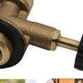 Brass Bunsen Burner Portable Brass Laboratory Burner Laboratory Burner Gas Burner Head for Outdoor Camping/Picnic/BBQ