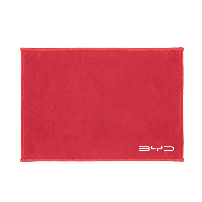 Suede Fleece Microfiber Towel Car Logo Cleaning Rag Cloth For BYD Dolphin Seagull Seal Song Pro Yuan Up EV QIn Han Plus Tang Max