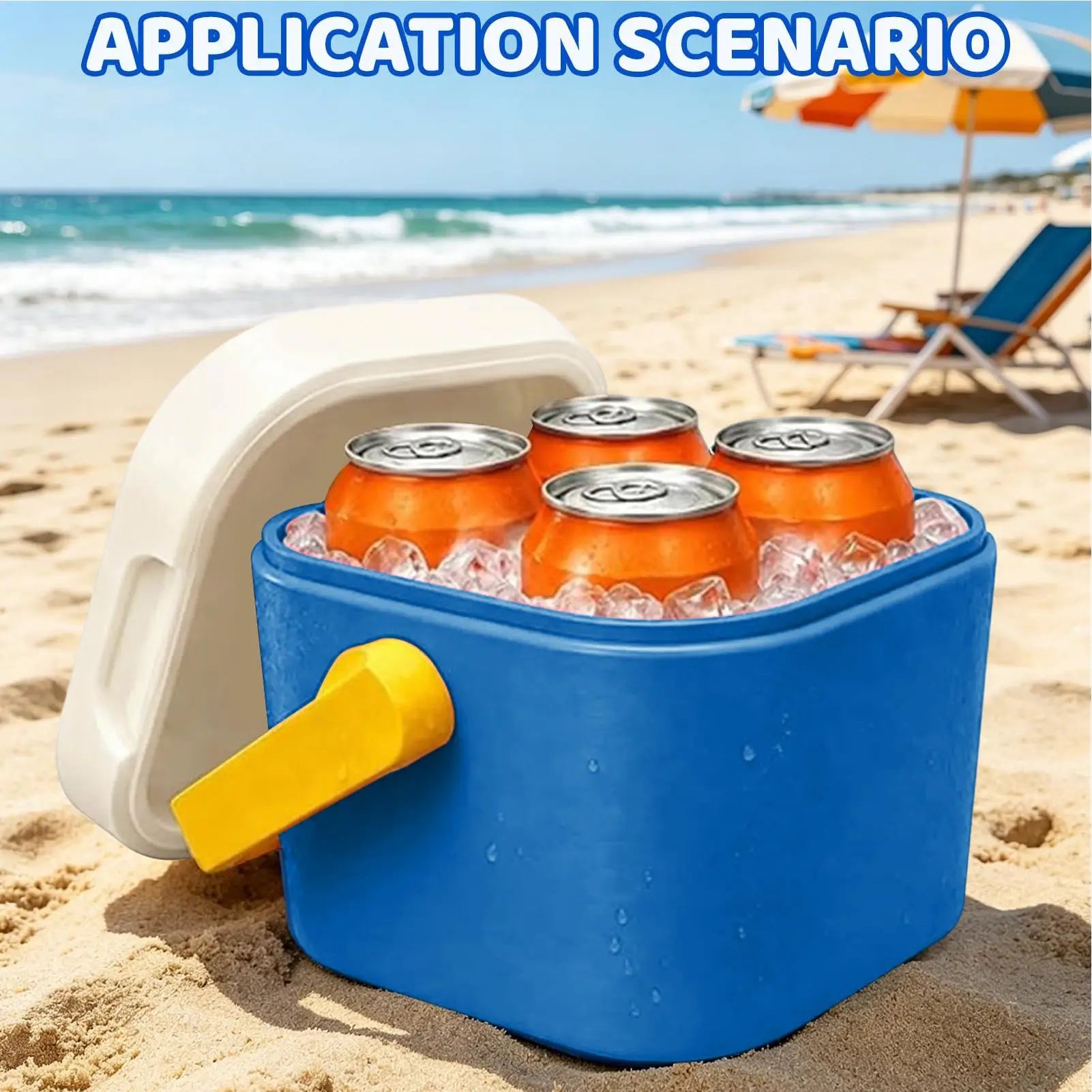 Cooler for Camping Insulated Cooling Case Fit 12 oz Can Portable Cooler with Handle for Office Beach Picnic Party Delivery Bar