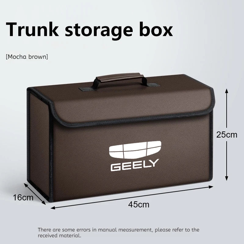 For GEELY coolray Starray emgrand emgrand tugella Car Trunk Storage Box Organizer Foldable Stowing Tidying Bag Car Accessories