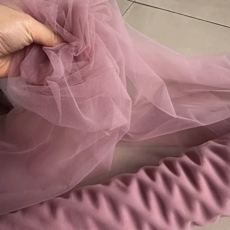 Burnt Orange Soft Tulle Fabric - Wedding Decor Curtains, Chair Covers, Tutu Skirts & DIY Crafting Mesh Material