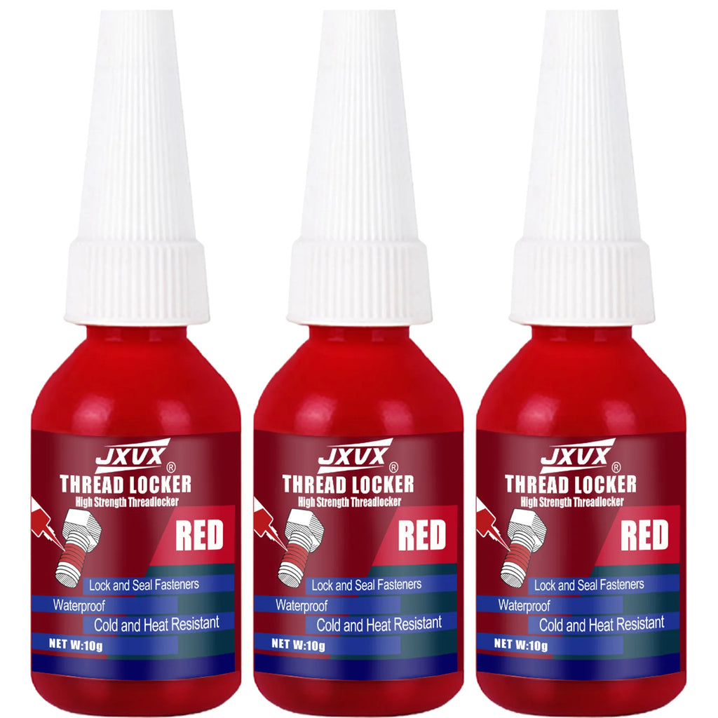 Threadlocker Blue/Red removable Universal Threadlocking compound Anaerobic adhesive Sealant For Bolts/Nuts/Fasteners - Prevents Loosening/Corrosion, oil-resistant, high-temperature resistant Assemblies.