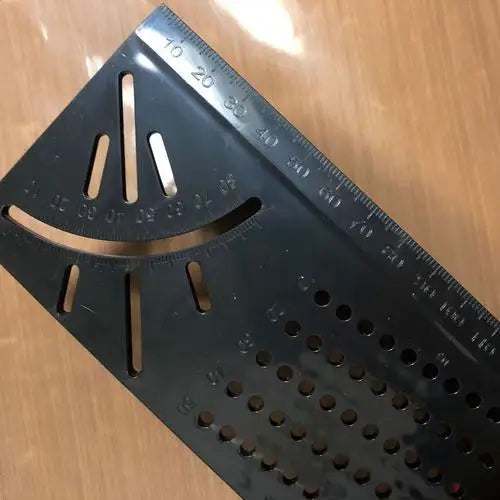 Triangle Ruler 7Inch Measurement Tool Aluminium Alloy Carpenter Tools Inch Metric Angle Ruler Speed Square Woodworking Tools