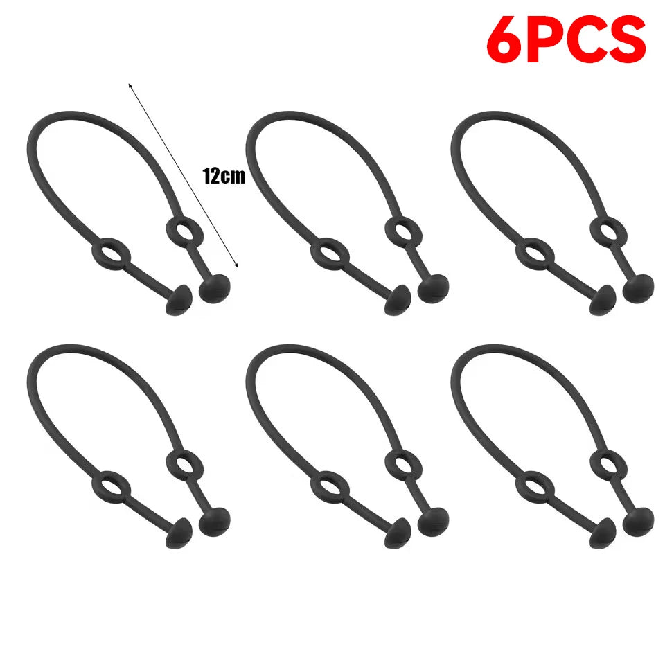 12-1PCS Anti-lost Earhooks for Hanging Neck Earphone Sport Headphones Portable Soft Silicone Anti-drop Ear Hook Protective Strap