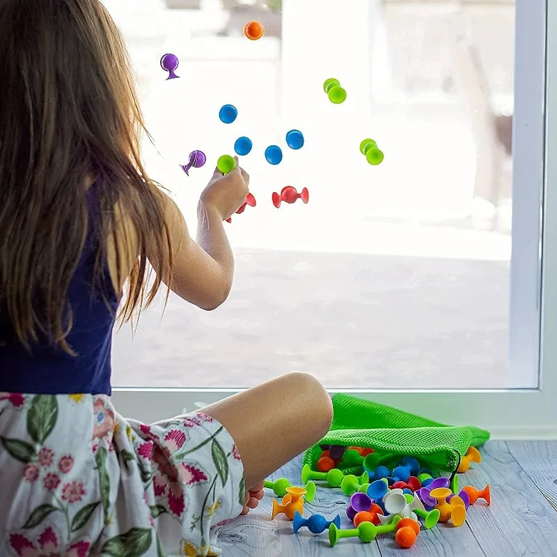 Suction Cup Building Blocks Soft Throw Darts Set for Kids A Fun Parent Child Interactive Game Educational Construction Toys