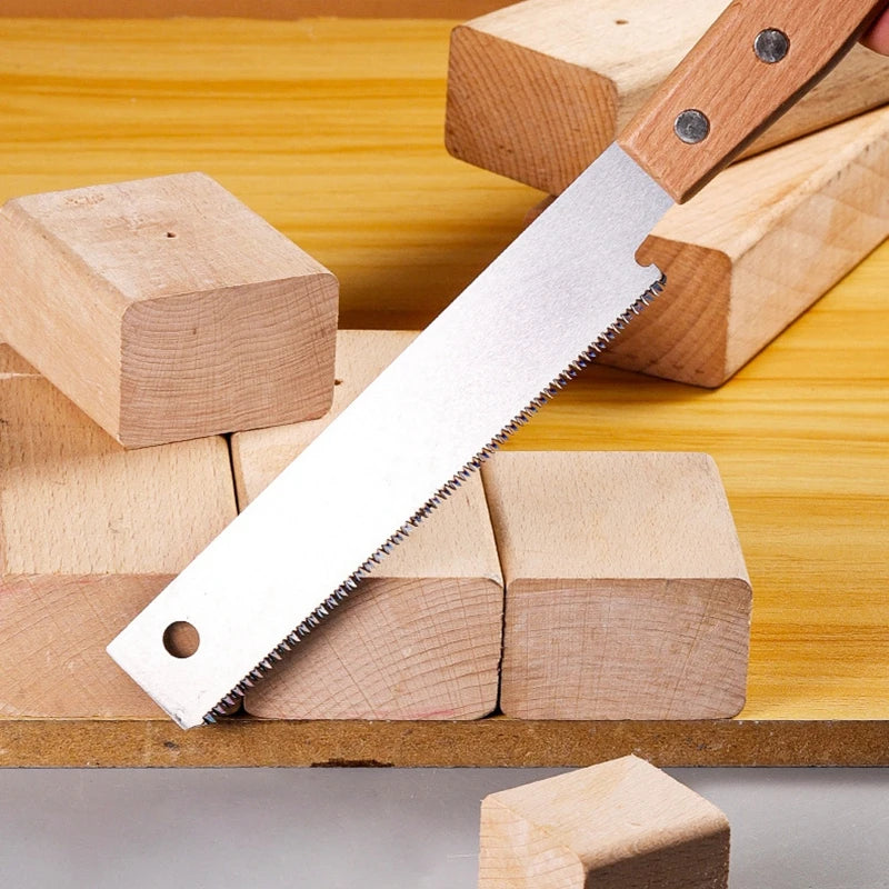 Hand Saw 6-inch Double-sided Saw Flexible Blade for Flush Cutting Household Woodworking Tools Fine Tooth Precision Flat Saws