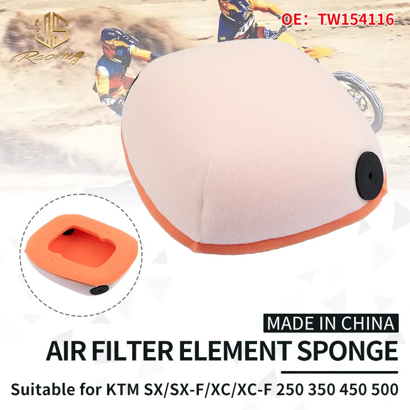JSRAOIMG Dirt Bike Air Filter For KTM EXC SX XC SXF XCF EXCF XCW 125 150 250 300 350 450 500 2016 2017 2018 2019 2020 2021-2023