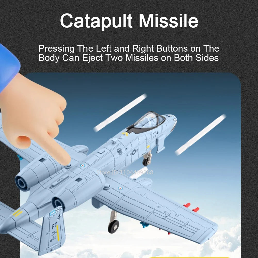 1:32 F-14 Tomcat‌ A-10 Thunderbolt II‌ Fighter Model Toy Sound Light Doors Opened Military Airplane Models Collection Ornaments