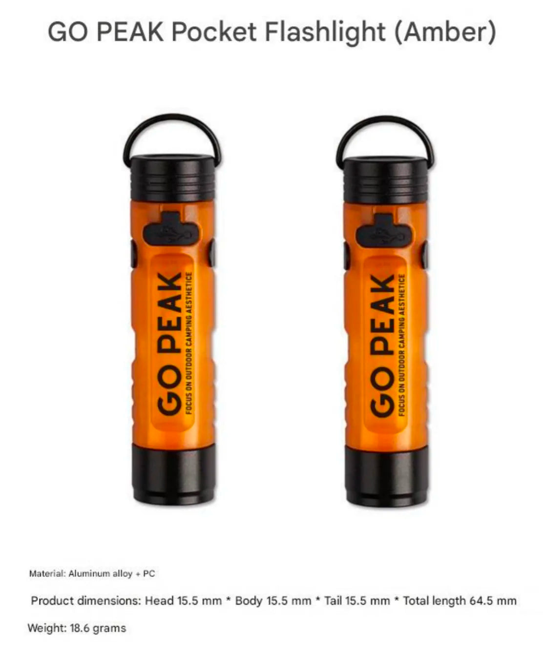 GOPEAK Pocket Mini Flashlight Outdoor Key Clip Cap Ambient Led Long Endurance Disaster Relief Emergency 5050 Small Light
