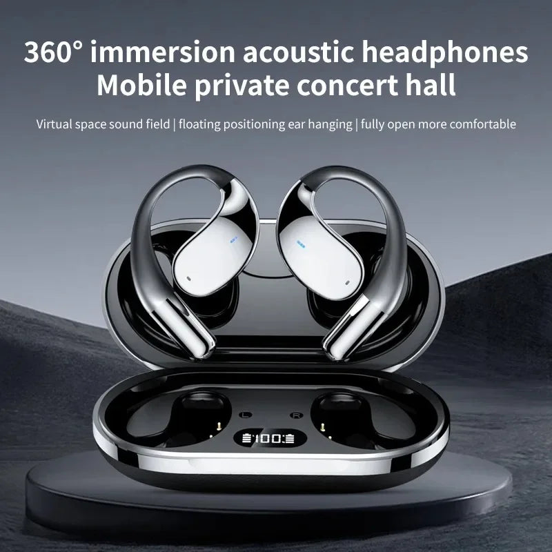 Wireless Translation Earbuds HIFI Bass ENC Noise Reduction 144 Languages Real Time Ai OWS Open Bluetooth 5.4 Headphones